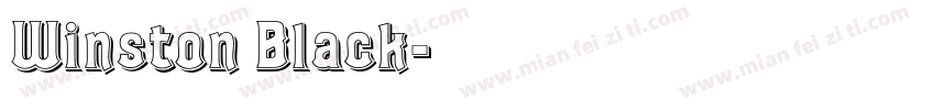 Winston Black字体转换